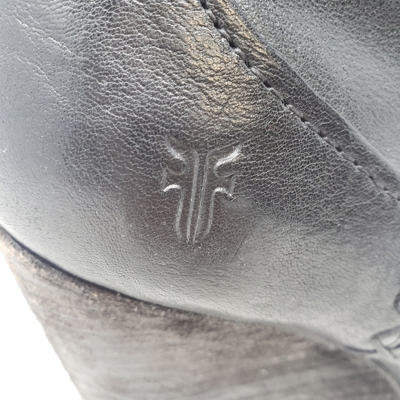 Frye Cece Artisan short wedge boot Black Size 8.5 - Picture 4 of 9